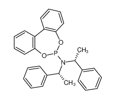 N,N-bis[(1R)-1-phenylethyl]-1,2,3,4,4a,7a,8,9,10,11,11a,11b-dodecahydrodibenzo[2,1-a:2',1'-d][1,3,2]dioxaphosphepin-6-amine 500103-26-4