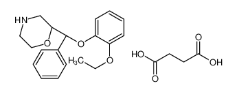 butanedioic acid,(2S)-2-[(S)-(2-ethoxyphenoxy)-phenylmethyl]morpholine 635724-55-9