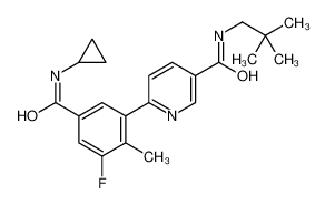 585543-15-3 structure, C22H26FN3O2