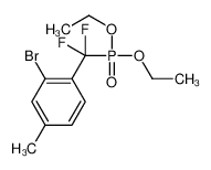 2-bromo-1-[diethoxyphosphoryl(difluoro)methyl]-4-methylbenzene