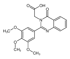 2-[4-oxo-2-(3,4,5-trimethoxyphenyl)quinazolin-3-yl]acetic acid 83408-90-6