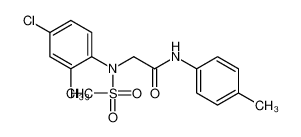 2-(4-chloro-2-methyl-N-methylsulfonylanilino)-N-(4-methylphenyl)acetamide