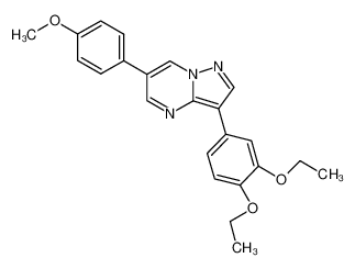 3-(3,4-diethoxyphenyl)-6-(4-methoxyphenyl)pyrazolo[1,5-a]pyrimidine 893612-73-2