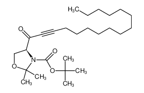 (S)-tert-butyl 4-(hexadec-2-ynoyl)-2,2-dimethyloxazolidine-3-carboxylate 120005-55-2