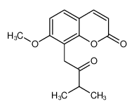 异橙皮内酯; 7-甲氧基-8-(3-甲基-2-氧代丁基)香豆素