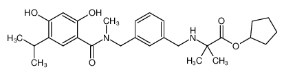 1351814-65-7 cyclopentyl N-(3-{[{[2,4-dihydroxy-5-(propan-2-yl)phenyl]carbonyl}(methyl)amino]methyl}benzyl)-2-methylalaninate