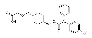 2-(((1r,4r)-4-(((4-chlorophenyl)(phenyl)carbamoyloxy)methyl)cyclohexyl)methoxy)acetic acid 1187856-49-0