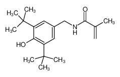N-[(3,5-ditert-butyl-4-hydroxyphenyl)methyl]-2-methylprop-2-enamide 13560-54-8
