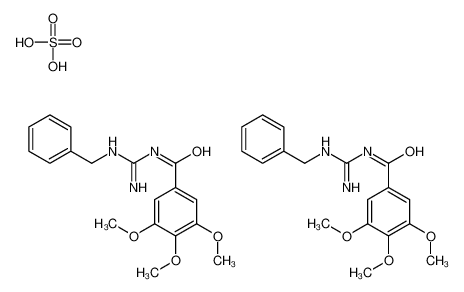 N-(N'-Benzylcarbamimidoyl)-3,4,5-trimethoxybenzamide sulfate (2:1 ) 20801-65-4