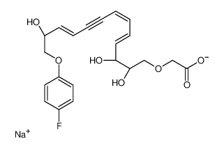 686773-12-6 structure, C21H22FNaO7