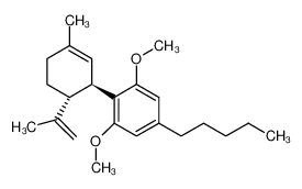 1,3-二甲氧基-2-[(1R,6R)-3-甲基-6-丙-1-烯-2-基-1-环己-2-烯基]-5-戊基苯