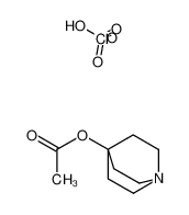 Acetic acid 1-aza-bicyclo[2.2.2]oct-4-yl ester; compound with perchloric acid 51069-33-1