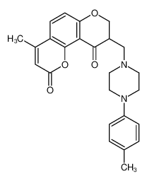 78808-04-5 4-methyl-9-[[4-(4-methylphenyl)piperazin-1-yl]methyl]-8,9-dihydropyrano[2,3-f]chromene-2,10-dione