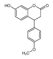 (+/-)-7-hydroxy-4-(4'-methoxyphenyl)-3,4-dihydrocoumarin 109386-28-9