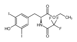 Tyrosine, 3,5-diiodo-N-trifluoroacetyl-, L-, Et ester 911454-61-0