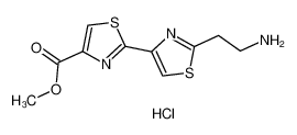 methyl 2-[2-(2-aminoethyl)-1,3-thiazol-4-yl]-1,3-thiazole-4-carboxylate,hydrochloride 30760-81-7