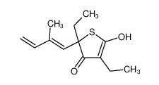 (2R)-2,4-diethyl-5-hydroxy-2-[(1E)-2-methylbuta-1,3-dienyl]thiophen-3-one 85263-97-4