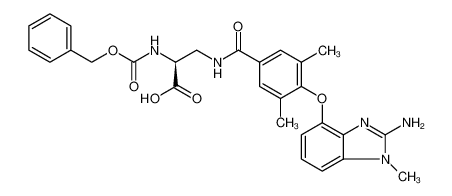 L-Alanine, 3-[[4-[(2-amino-1-methyl-1H-benzimidazol-4-yl)oxy]-3,5-dimethylbenzoyl]amino]-N-[(phenylmethoxy)carbonyl]-