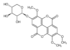 136133-08-9 structure, C22H20O12