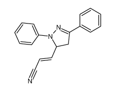 87995-85-5 3-(2,5-diphenyl-3,4-dihydropyrazol-3-yl)prop-2-enenitrile