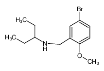 N-[(5-bromo-2-methoxyphenyl)methyl]pentan-3-amine 418773-91-8