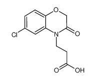 3-(6-Chloro-3-oxo-2,3-dihydro-benzo[1,4]oxazin-4-yl)-propionic acid 351003-03-7