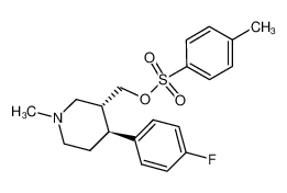 trans 4-(p-fluorophenyl)-3-(p-toluenesulfonyloxymethyl)-N-methylpiperidine