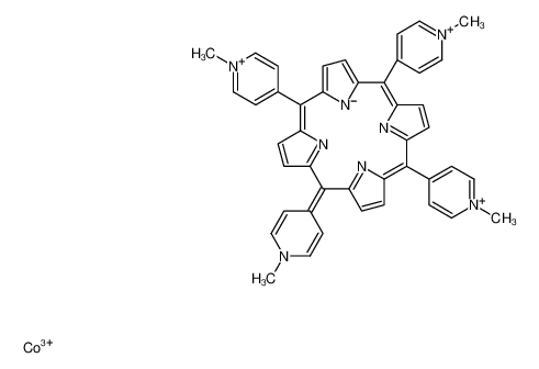 cobalt(3+),5,10,15-tris(1-methylpyridin-1-ium-4-yl)-20-(1-methylpyridin-4-ylidene)porphyrin-22-ide 51329-41-0