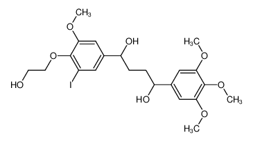 154544-31-7 structure, C22H29IO8