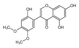 5,7-dihydroxy-3-(2-hydroxy-4,5-dimethoxyphenyl)chromen-4-one 122127-74-6