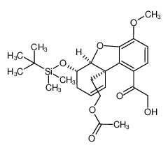 1610613-49-4 3‐((5aS,6S,9aR)‐6‐((tert‐butyldimethylsilyl)oxy)‐1‐(2‐hydroxyacetyl)‐4‐methoxy‐5a,6,7,9atetrahydrodibenzo[b,d]furan‐9a‐yl)propyl acetate