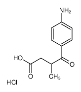 4-(4-Aminophenyl)-3-methyl-4-oxobutanoic acid hydrochloride 120757-13-3