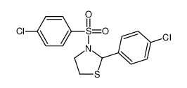 2-(4-Chlorophenyl)-3-[(4-chlorophenyl)sulfonyl]-1,3-thiazolidine 477515-60-9