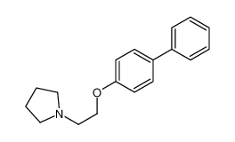 1-[2-(4-phenylphenoxy)ethyl]pyrrolidine 262451-89-8