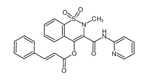 [2-methyl-1,1-dioxo-3-(pyridin-2-ylcarbamoyl)-1λ<sup>6</sup>,2-benzothiazin-4-yl] (E)-3-phenylprop-2-enoate 87234-24-0