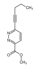 89967-27-1 methyl 6-pent-1-ynylpyridazine-3-carboxylate