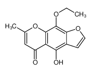 9-ethoxy-4-hydroxy-7-methylfuro[3,2-g]chromen-5-one 86397-42-4