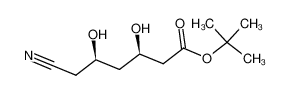 (3R,5R)-tert-butyl-6-cyano-3,5-dihydroxyhexanoate 125971-93-9