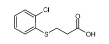 3-(2-chlorophenyl)sulfanylpropanoic acid 99585-16-7