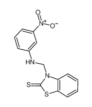 3-[(3-nitroanilino)methyl]-1,3-benzothiazole-2-thione 65537-00-0