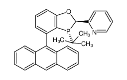 2-((2R,3R)-4-(anthracen-9-yl)-3-(tert-butyl)-2,3-dihydrobenzo[d][1,3]oxaphosphol-2-yl)pyridine 1542796-14-4