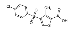 4-(4-chlorophenyl)sulfonyl-3-methylthiophene-2-carboxylic acid 97%