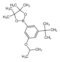 2-(3-tert-butyl-5-isopropoxy-phenyl)-4,4,5,5-tetramethyl-1,3,2-dioxaborolane 1433497-79-0