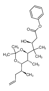 262375-70-2 (3S,4'R,5'R,6'S,4''S)-phenyl 3-hydroxy-4-methyl-4-[2,2,5-trimethyl-6-(1-pente-4-yl)-1,3-dioxan-4-yl]pentanoate