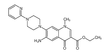 304897-79-8 ethyl 6-amino-1-methyl-4-oxo-7-[4-(2-pyridinyl)-1-piperazinyl]-1,4-dihydro-3-quinolinecarboxylate