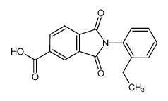 2-(2-ethylphenyl)-1,3-dioxoisoindole-5-carboxylic acid 690671-26-2