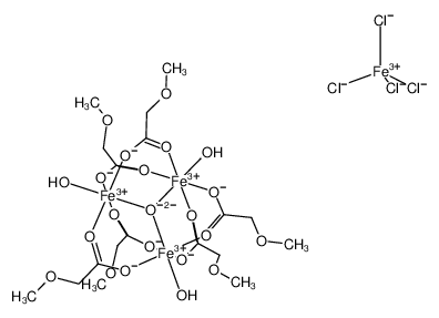 874962-04-6 structure, C18H33Cl4Fe4O22