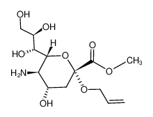 474452-47-6 (2R,4S,5R,6R)-2-Allyloxy-5-amino-4-hydroxy-6-((1R,2R)-1,2,3-trihydroxy-propyl)-tetrahydro-pyran-2-carboxylic acid methyl ester