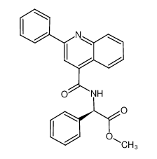 methyl (2R)-2-phenyl-2-[(2-phenylquinoline-4-carbonyl)amino]acetate