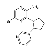 5-bromo-3-(2-pyridin-3-ylpyrrolidin-1-yl)pyrazin-2-amine 893612-17-4